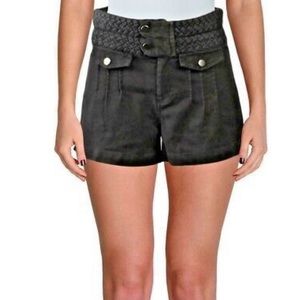 Chaser Womens Black Belted Faded black
Pintuck Shorts, Size S